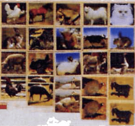 LL078 Matching Game Farm Animals