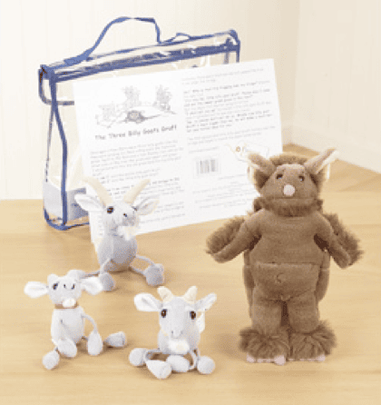 LL101 Three Billy Goats Gruff Story bag